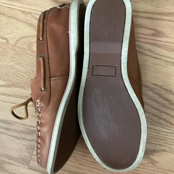 G.H. Bass & Co. Anchor Leather Boater Size 7.5 Original Box - Picture 8 of 11